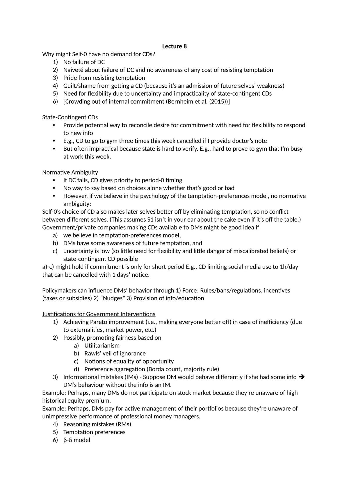 Behavioural Economics Notes - Page 19