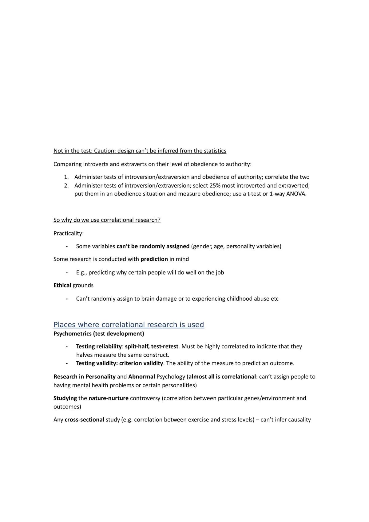 Research Methods in Psychology II Study Notes - Page 12