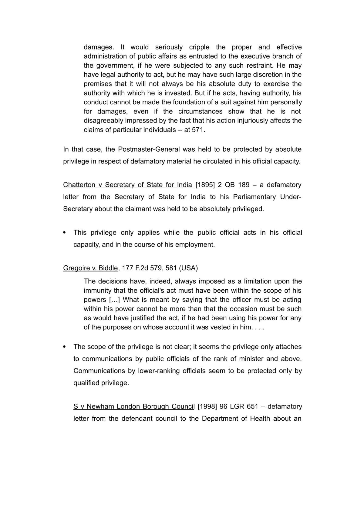 Tort Law Course Notes - Page 62