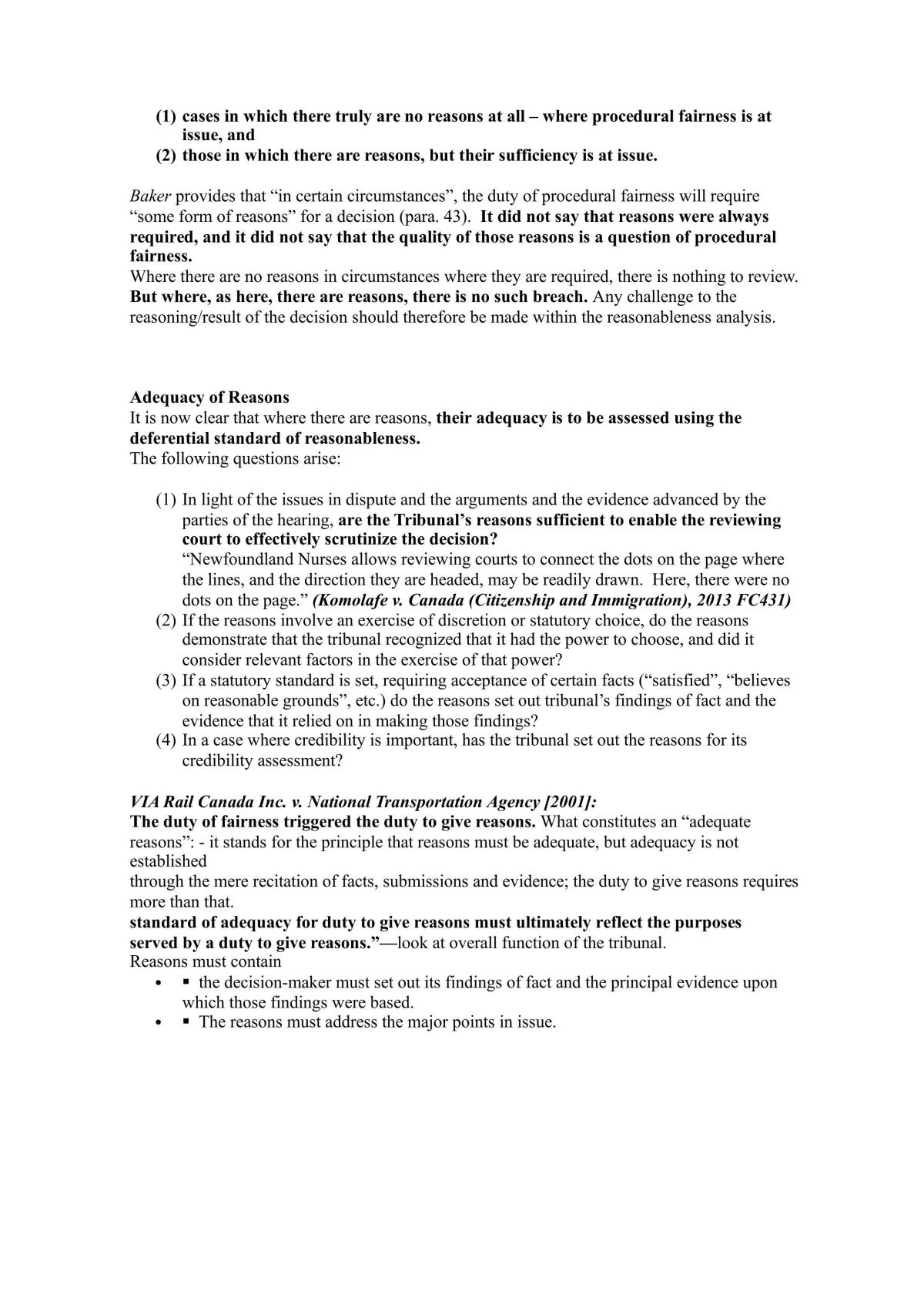 Canadian Administrative Law Study Notes - Page 40