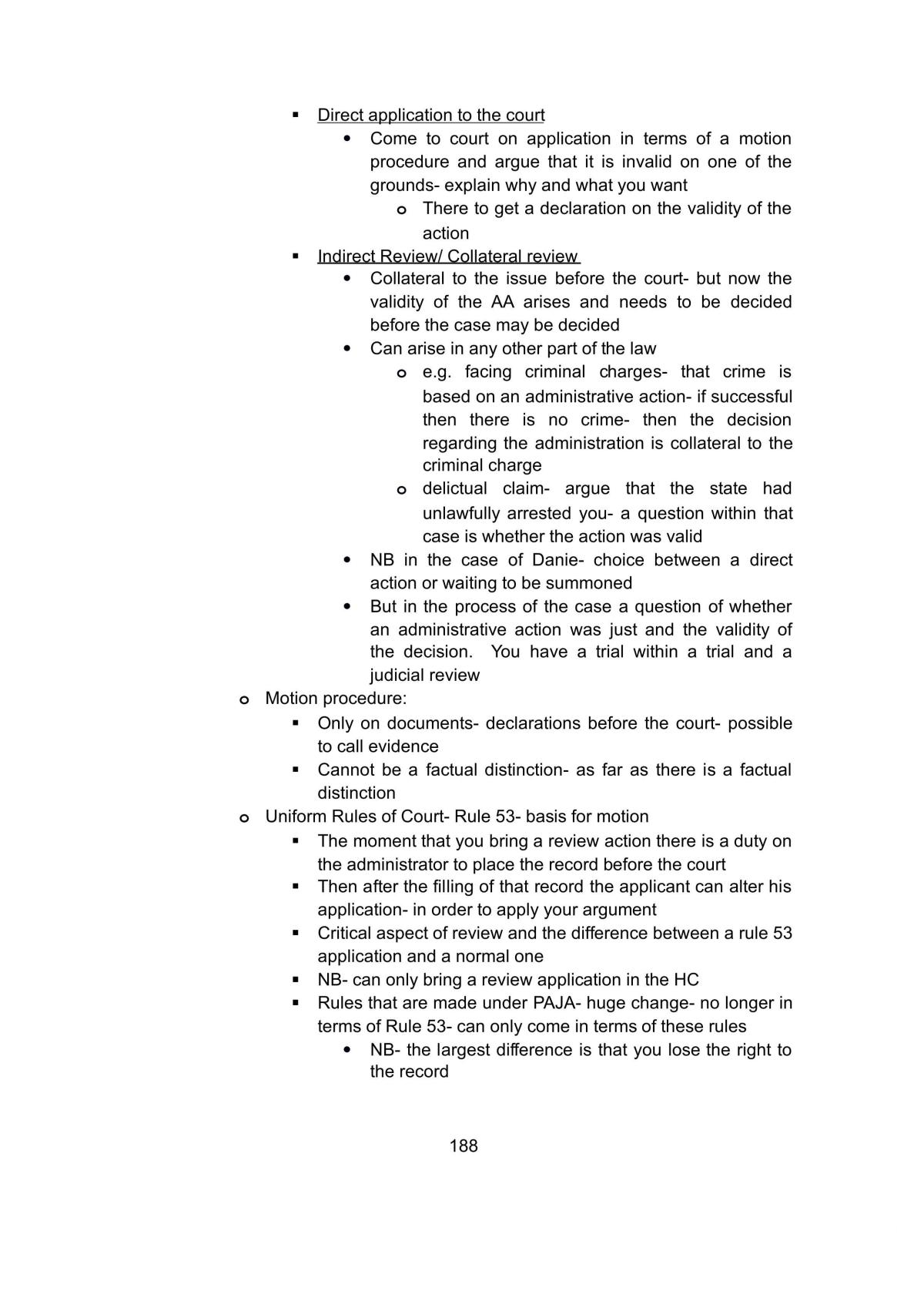 Administrative Law Study Notes - Page 188