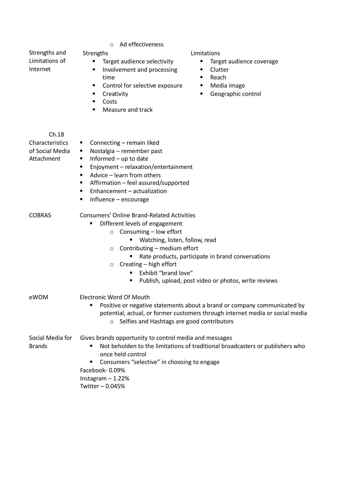Final Review Notes for Introduction to Marketing Communications - Page 27