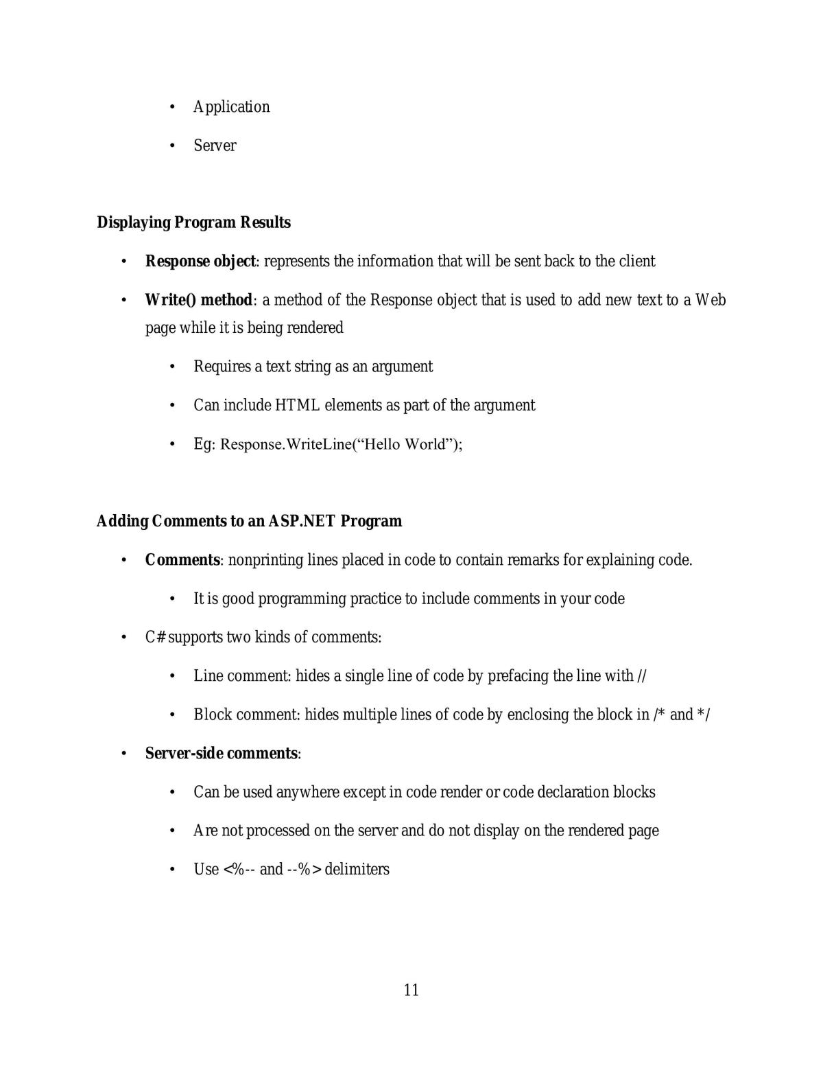 Dotnet Complete Study Notes - Page 11