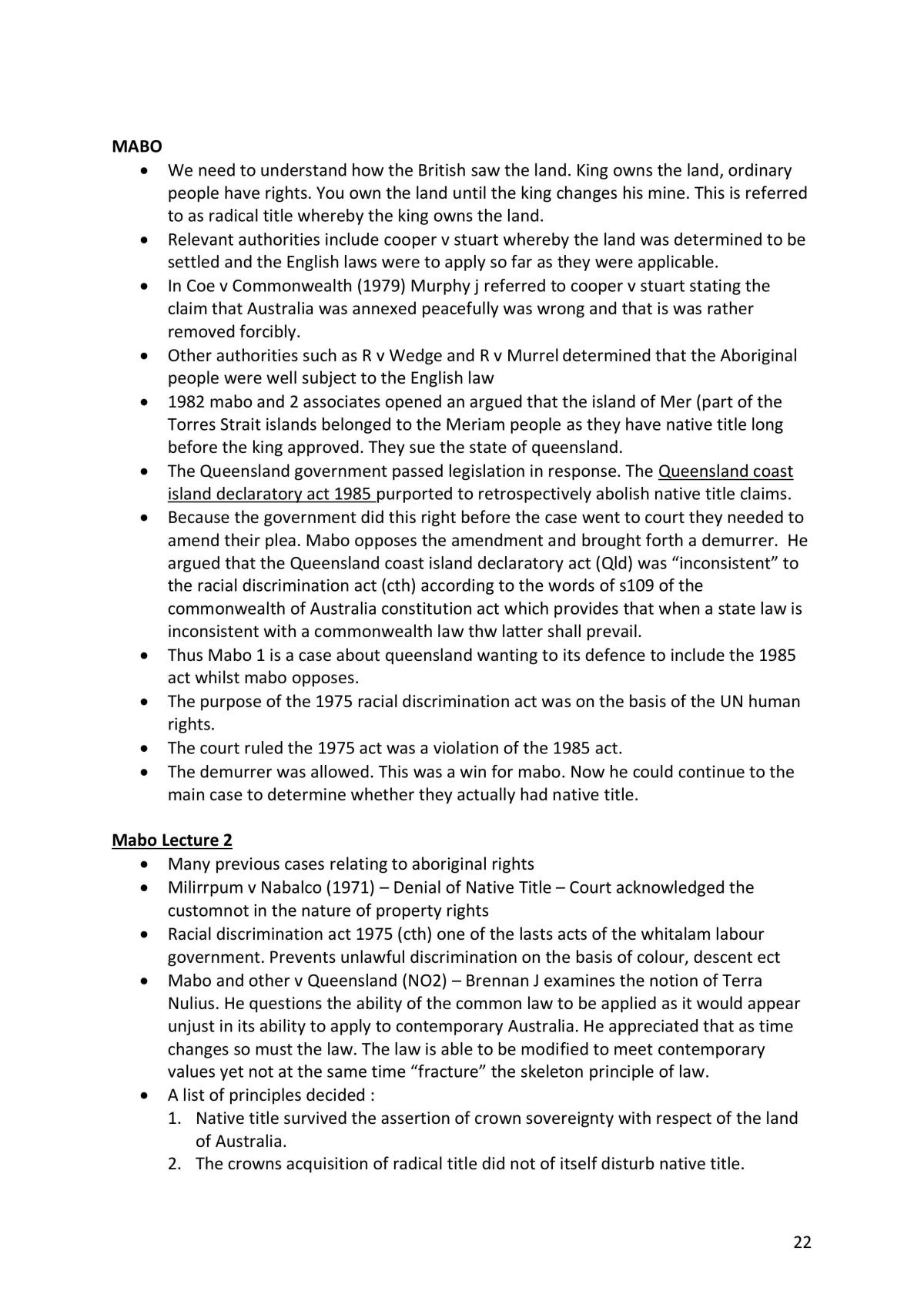 Introducing Law and Justice Brief Notes - Page 22