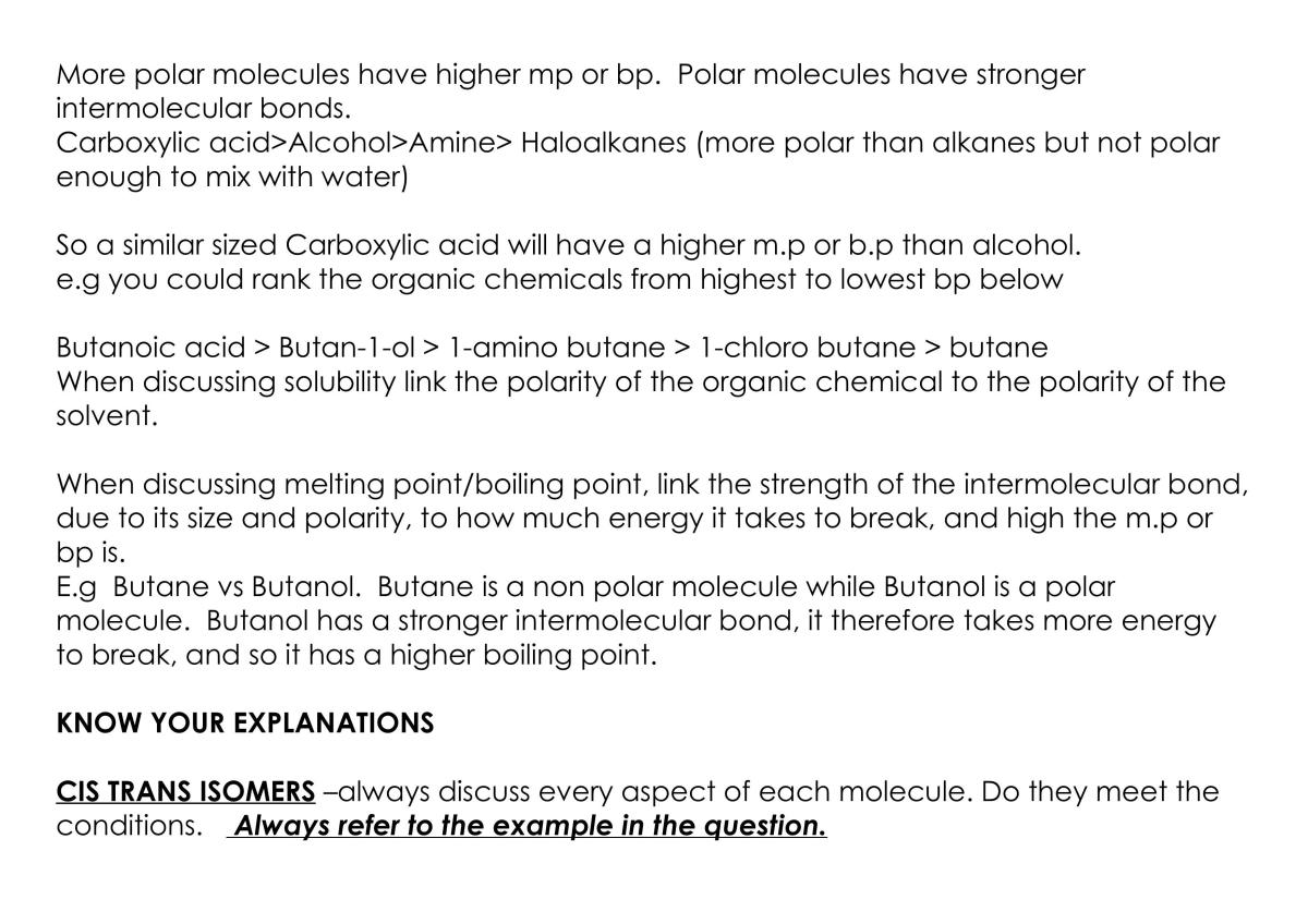 Level 2 Organic Chemistry 2.5 Full Summary Notes - Page 15