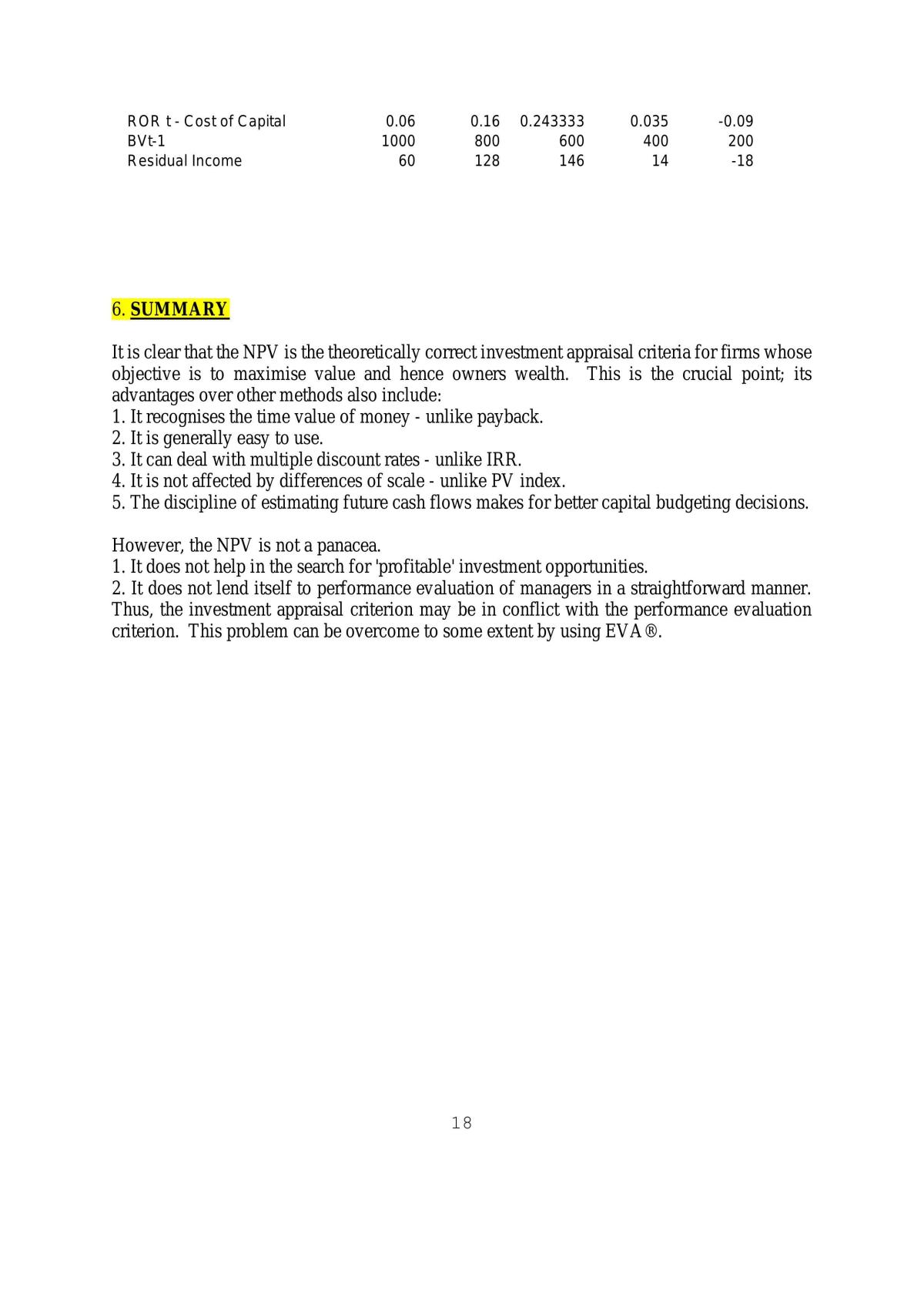 Complete Notes for Investment Appraisal Module - The Investment Decision - Page 18