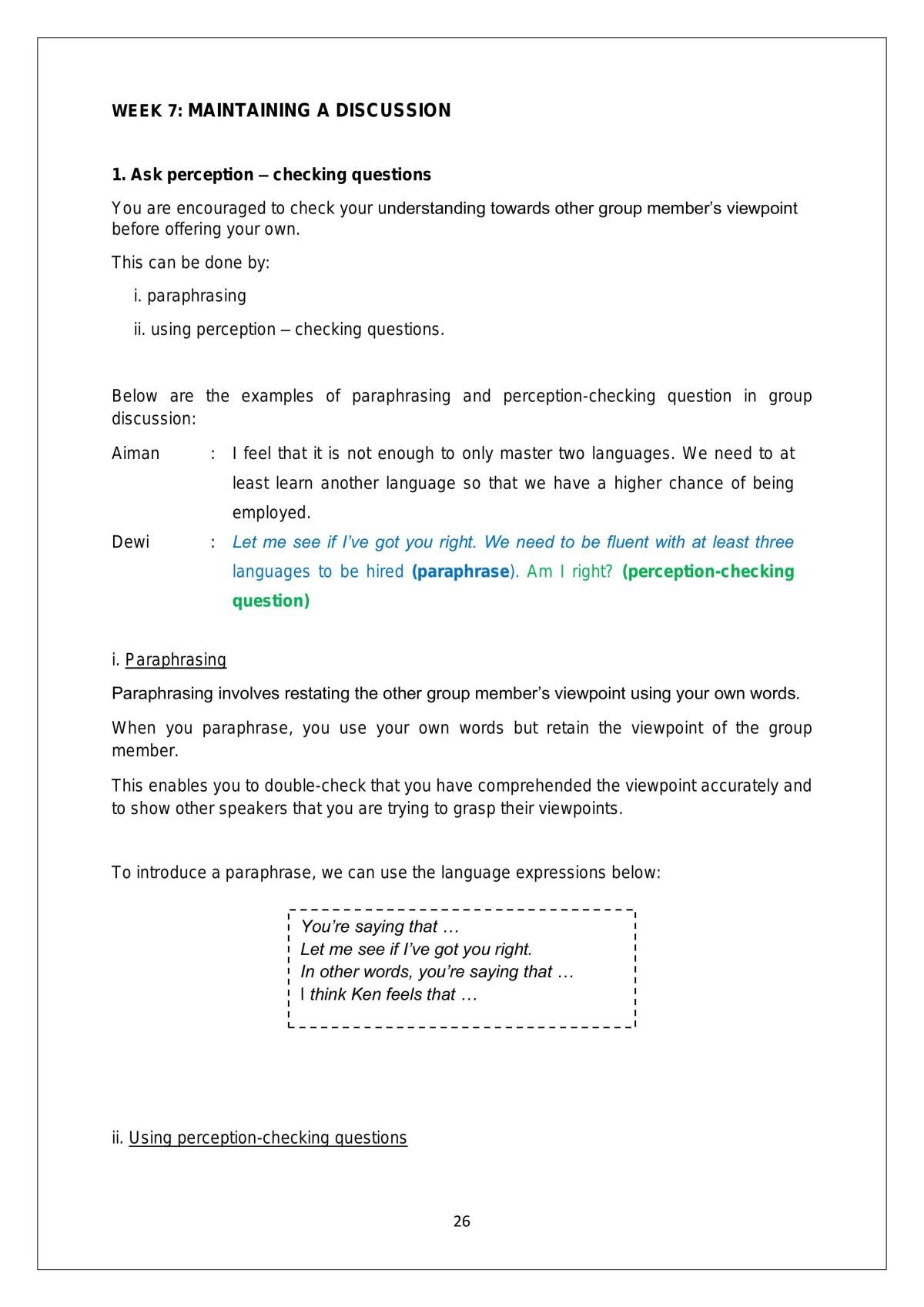 Lecture Notes - LPE 2301 Interaction And Academic Presentation - Page 27