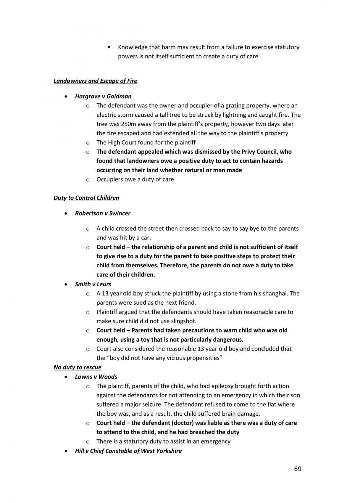 Torts Complete Notes  - Page 69