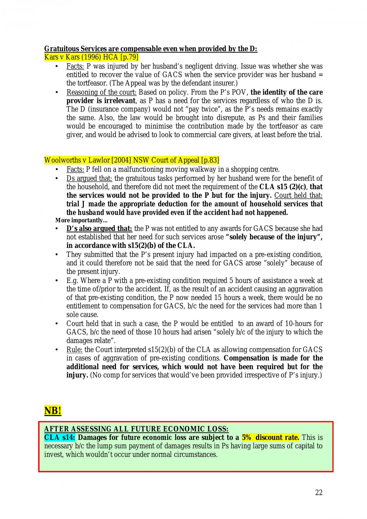 Torts Notes - Page 22