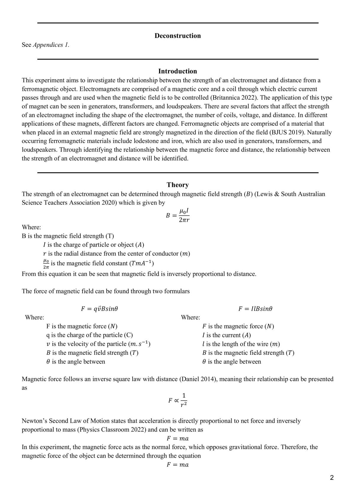 Electromagnetic Strength Prac Report - Page 3