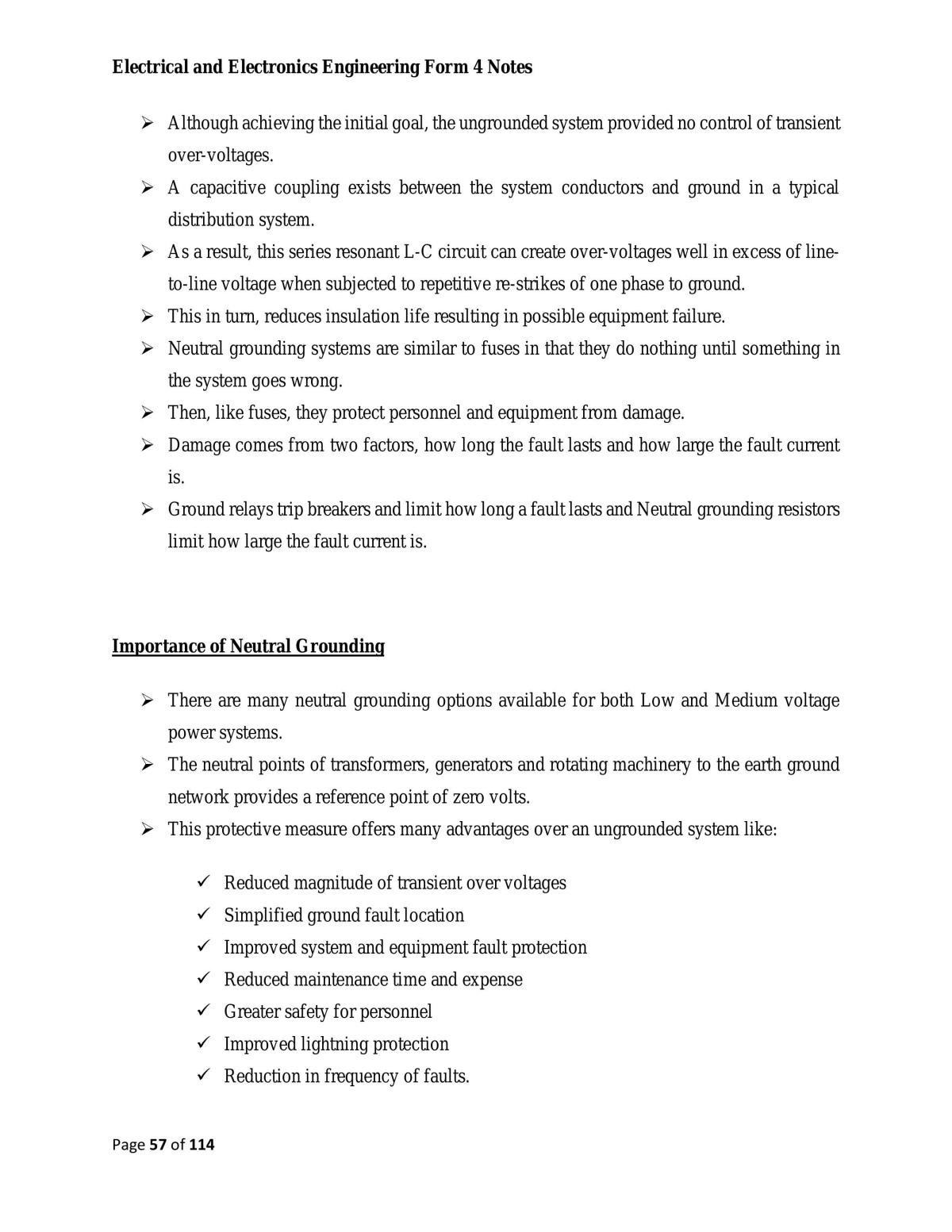 Form 4 Electrical and Electronics Engineering Studies Notes - Page 57
