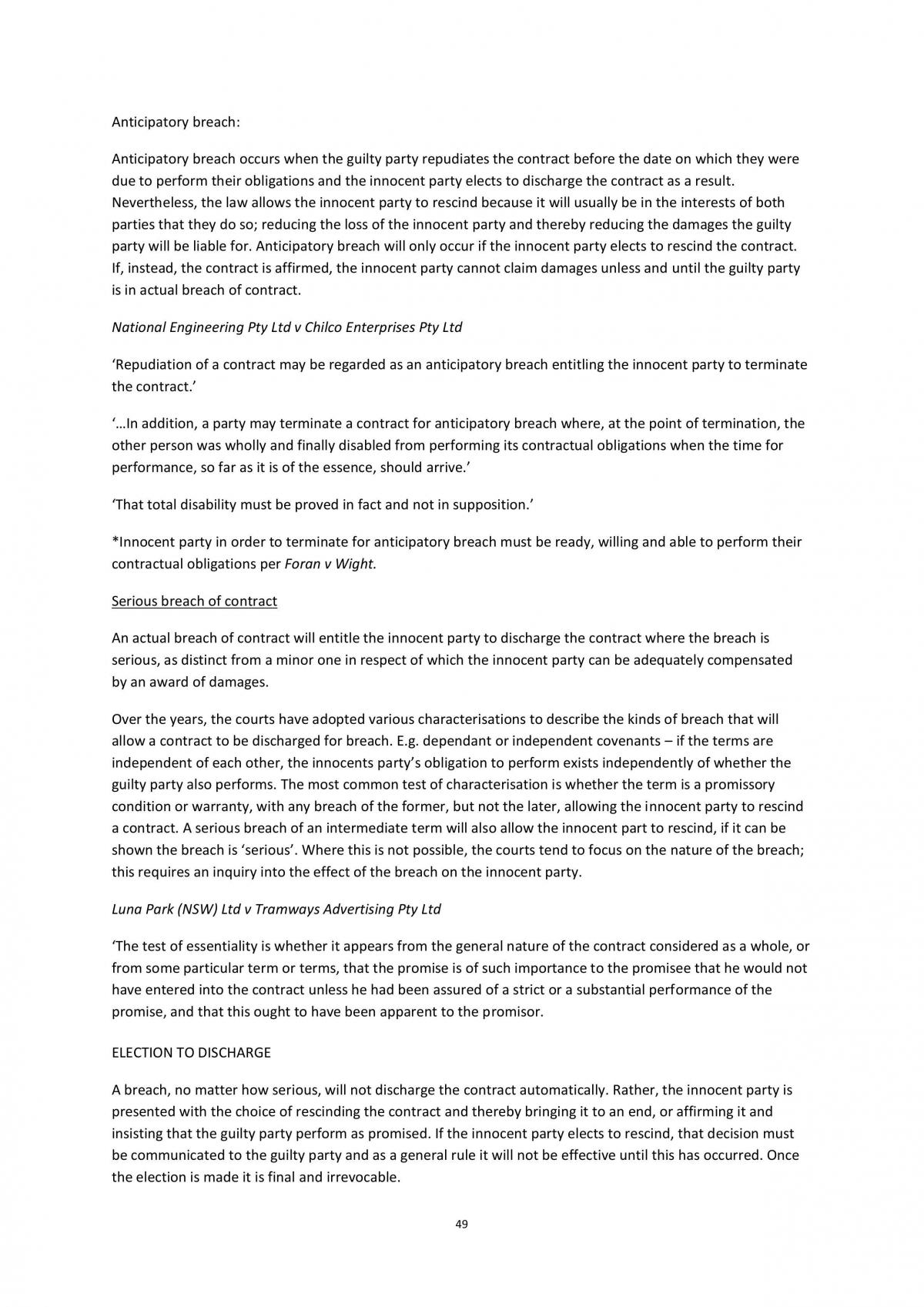 Contract Law Final Notes - Page 49
