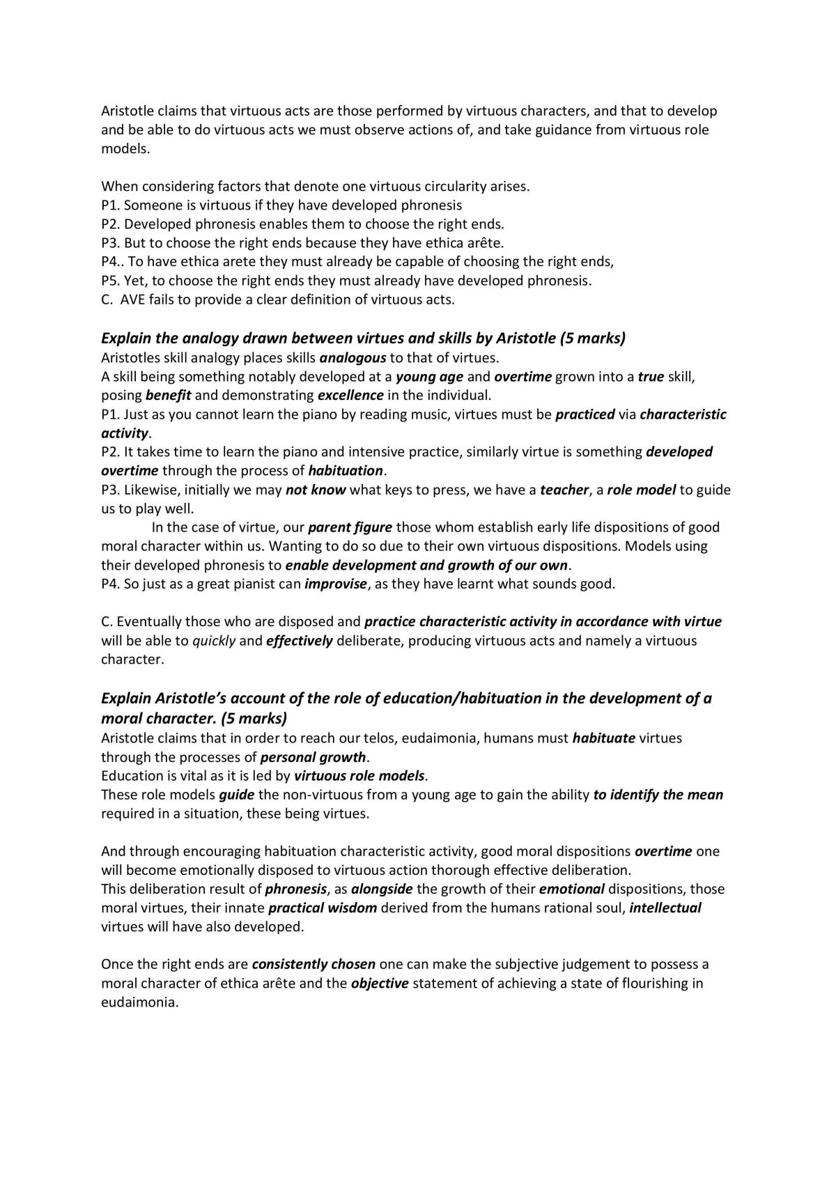 Philosophy AQA Year 1 Answer Samples - Page 31