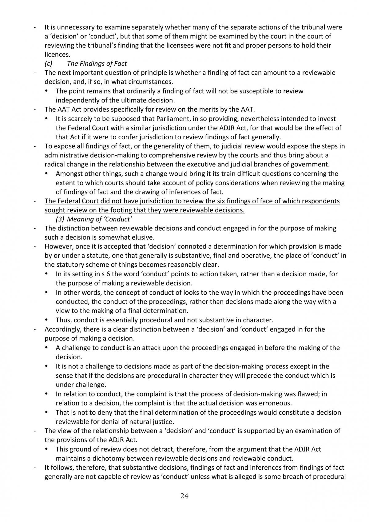 Administrative law study notes - Page 24