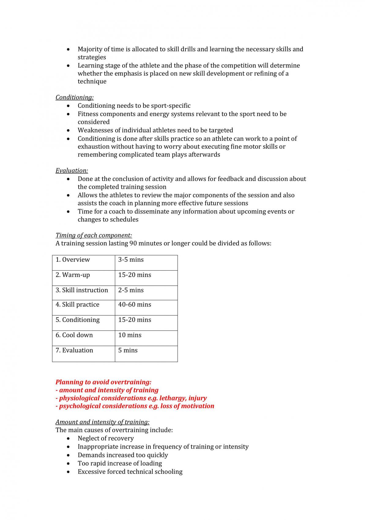 PDHPE Notes - Improving Performance  - Page 15