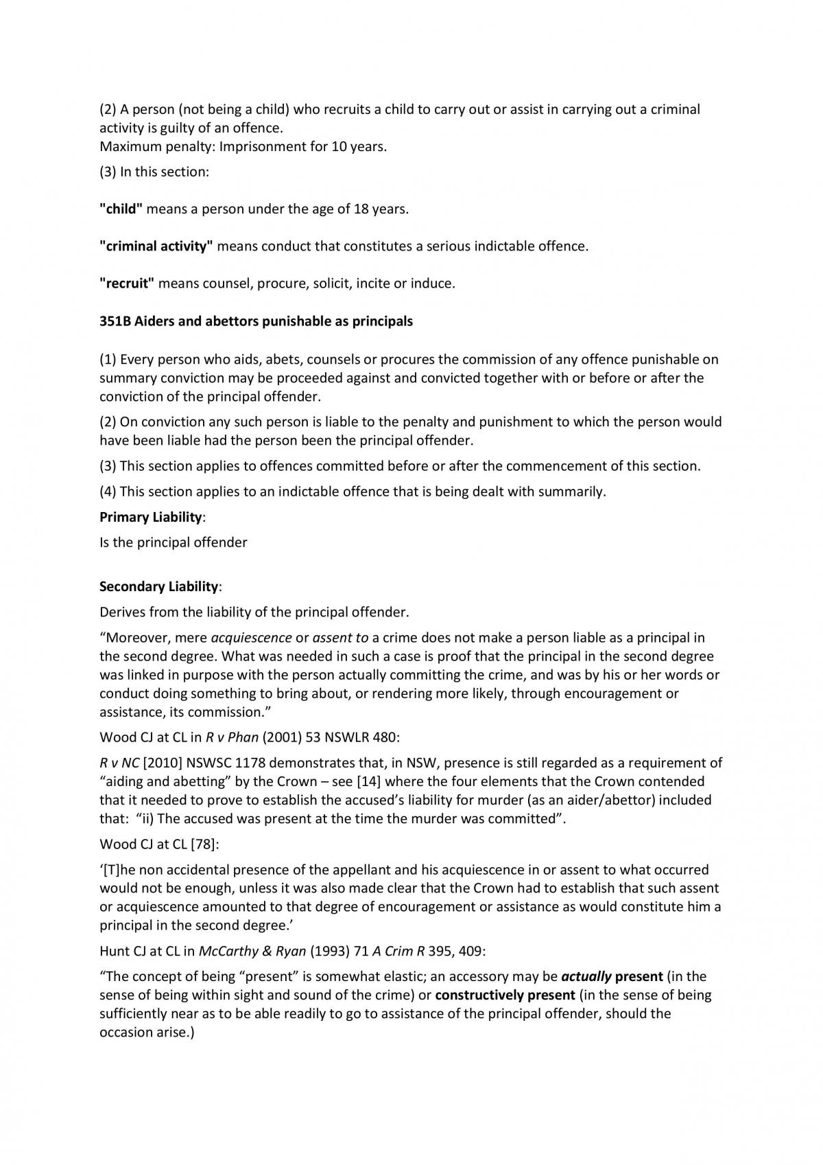 Crimes Act Notes - Page 22