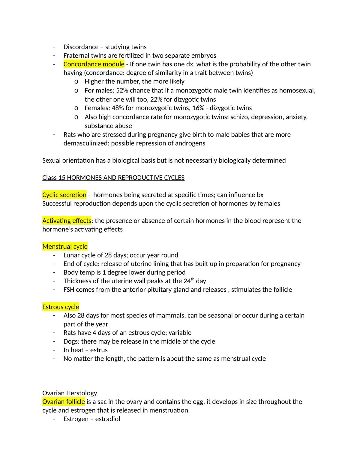 Behavioural Neuroscience Notes - Page 22