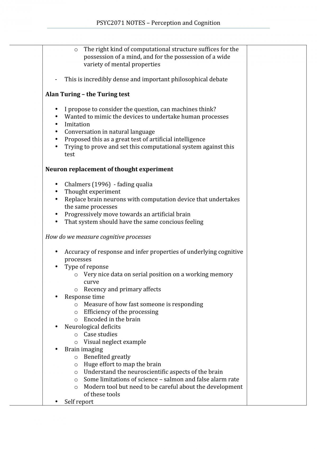 PSYC2071 Study Notes - Page 77