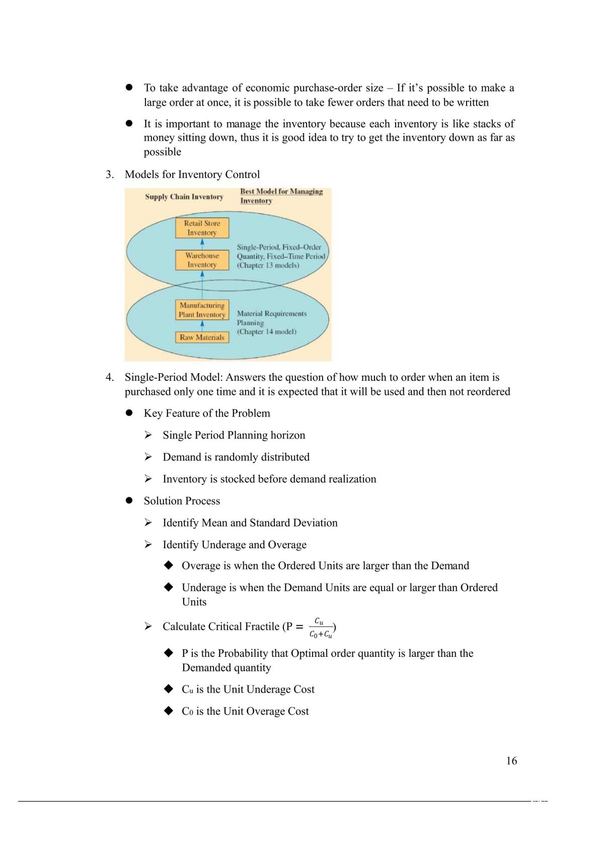 Operations Management Notes - Page 16
