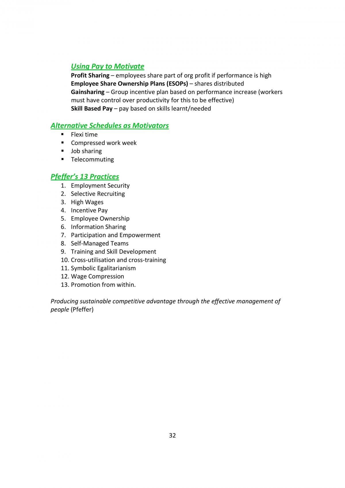 Organisational Behaviour Course Notes - Page 33