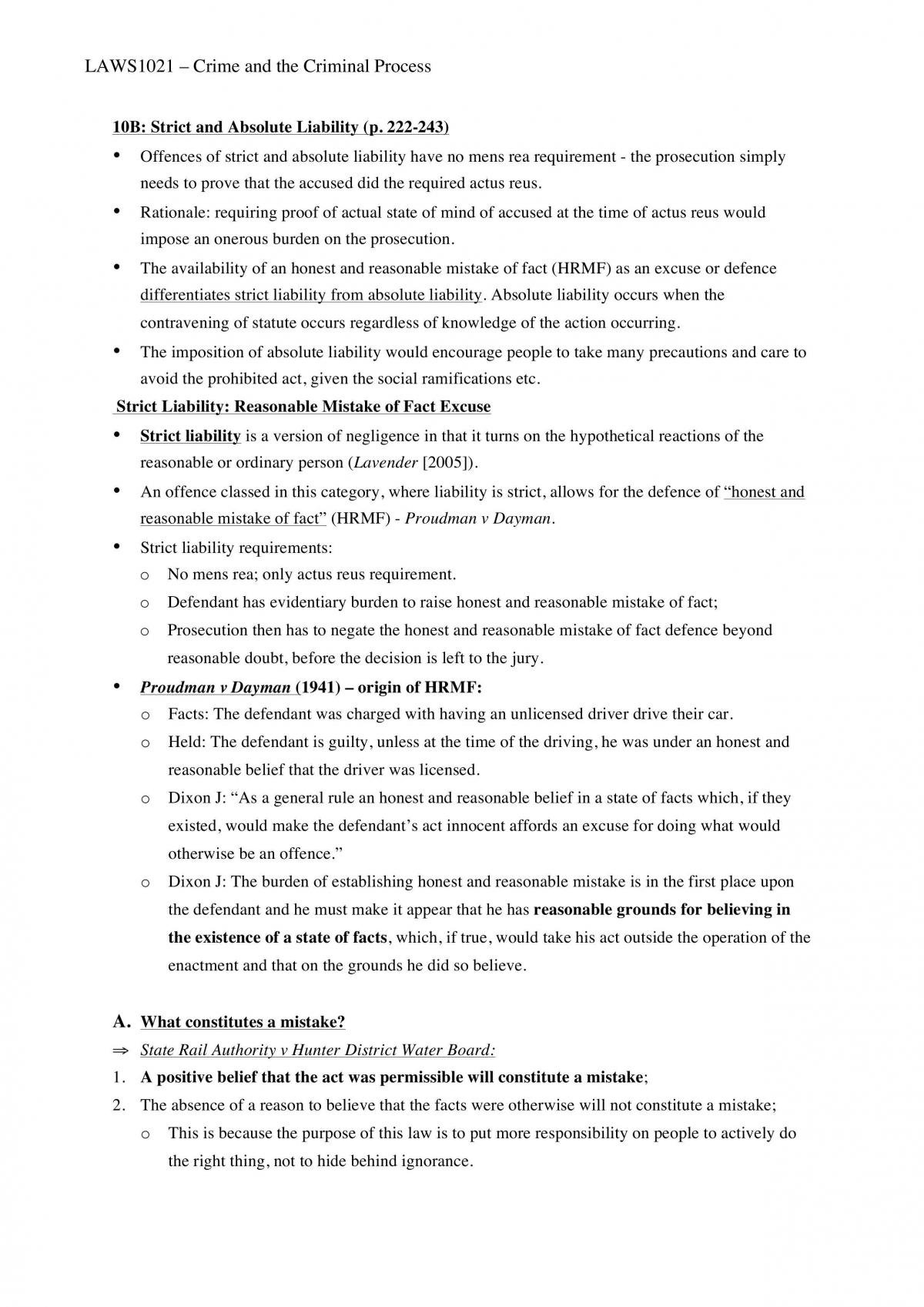 Complete Notes for LAWS1021 Crime and the Criminal Process - Page 108