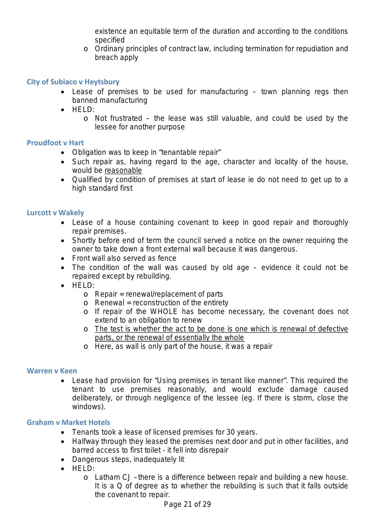 Real Property Case Summaries - Page 21