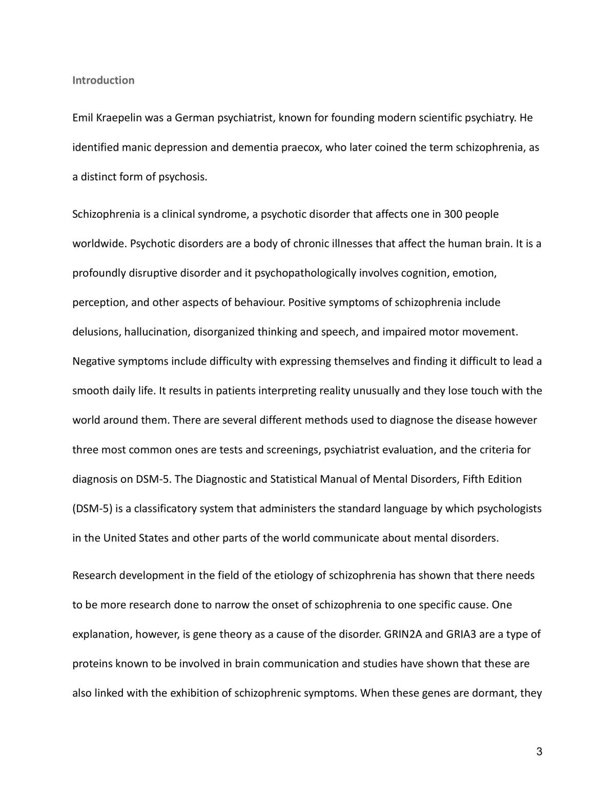 To what extent can schizophrenia be developed through inheritance - Page 3