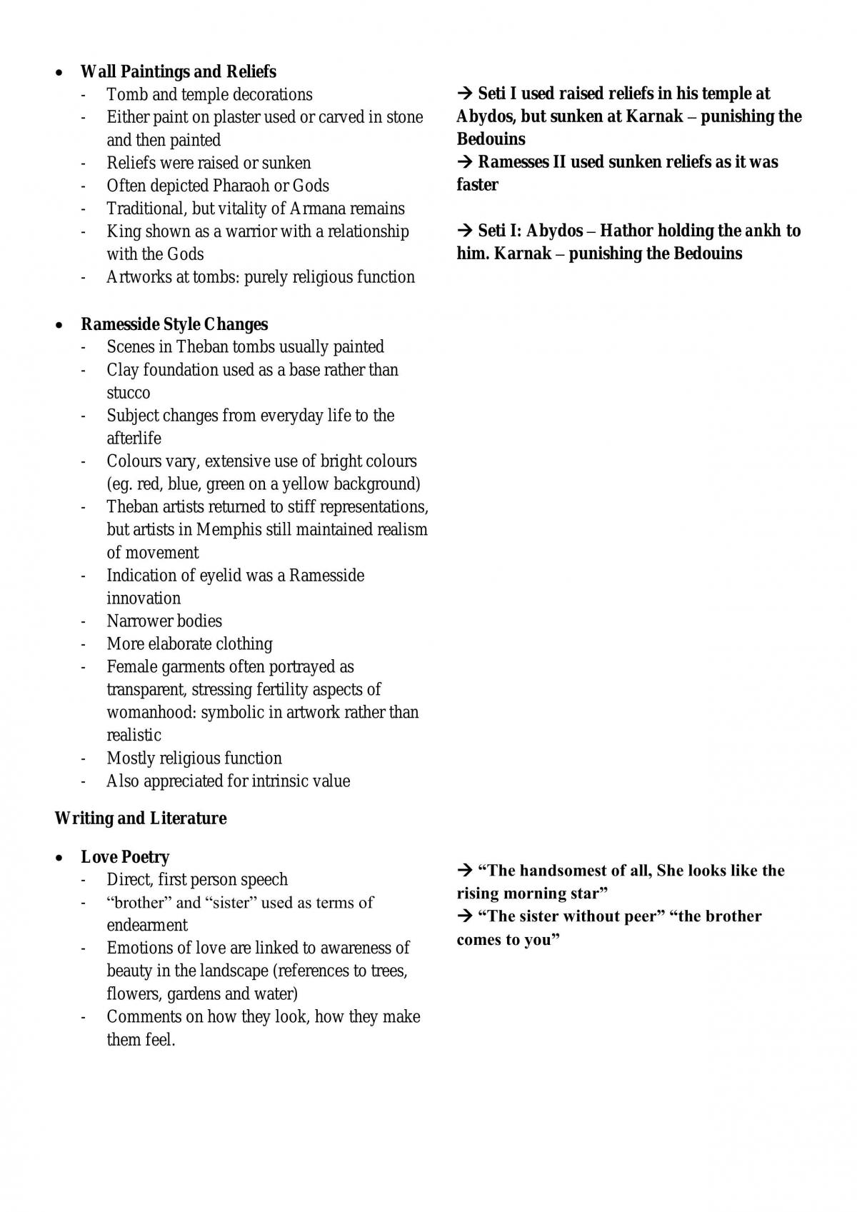 HSC Ancient History Notes New Kingdom Egypt - Page 18