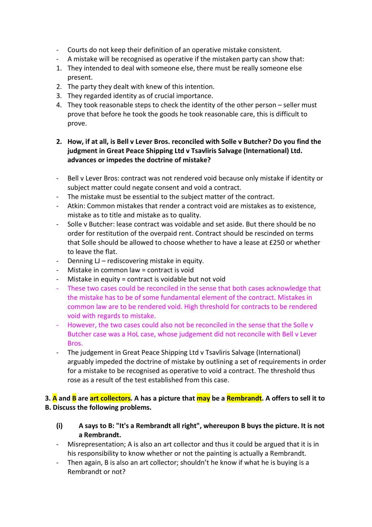 Contract Law 1 complete tutorial notes - Page 51