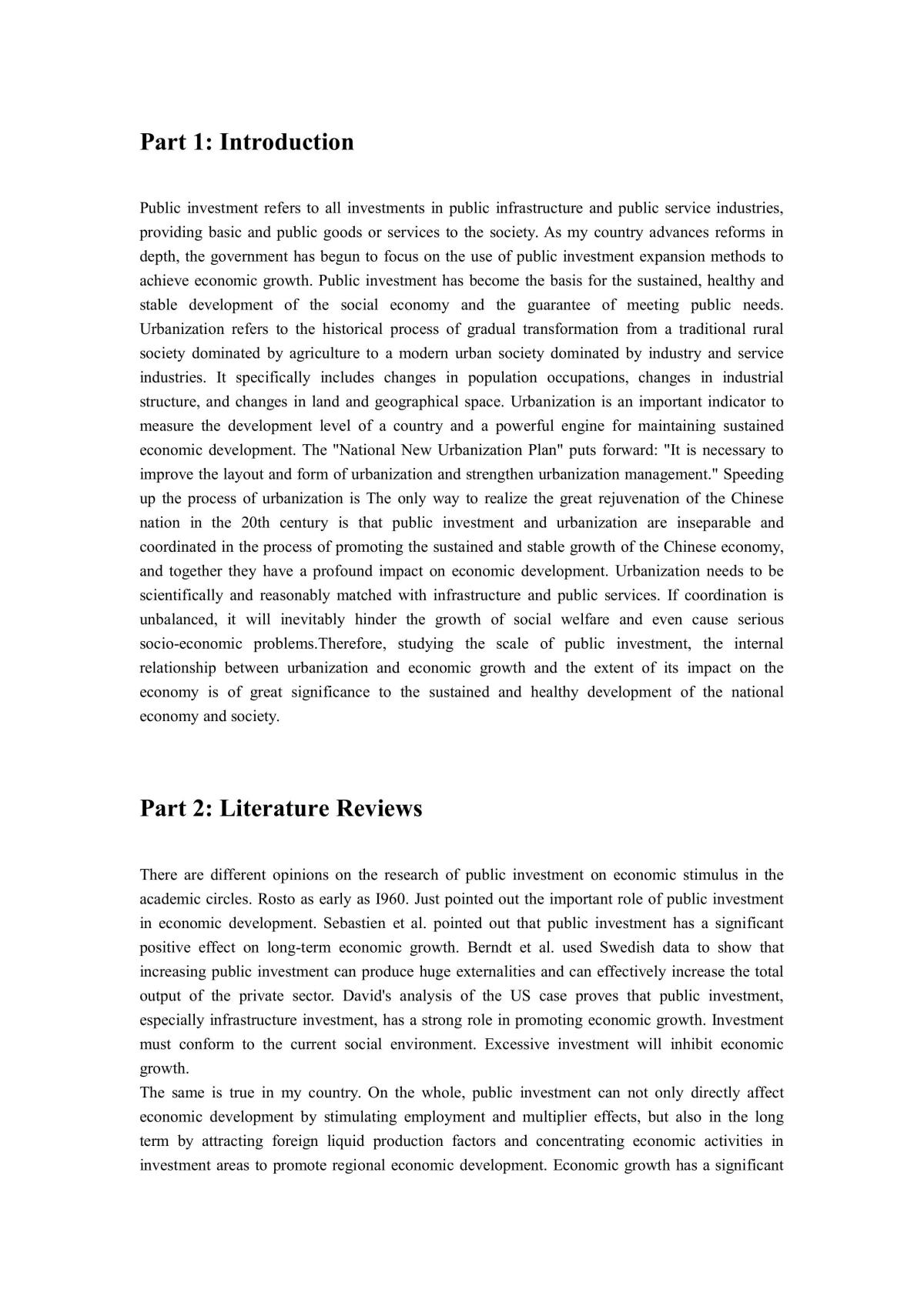  Empirical Analysis of the Impact of Public Investment and Urbanization on Economic Development - Page 3