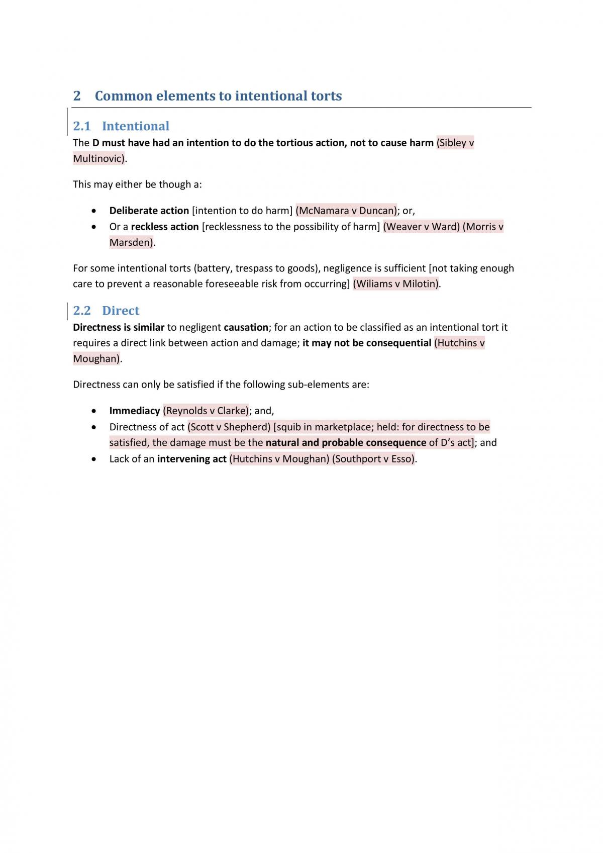 Complete Torts Notes - Page 4