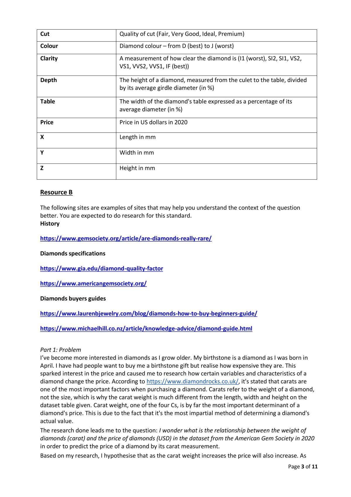 Level 3 Bivariate Data Excellence Paper AS91581 - Page 3