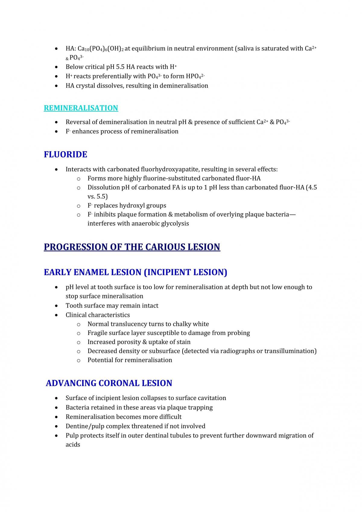 Foundations of Dental Practice 1B Year 1 Semester 2 Content - Page 30