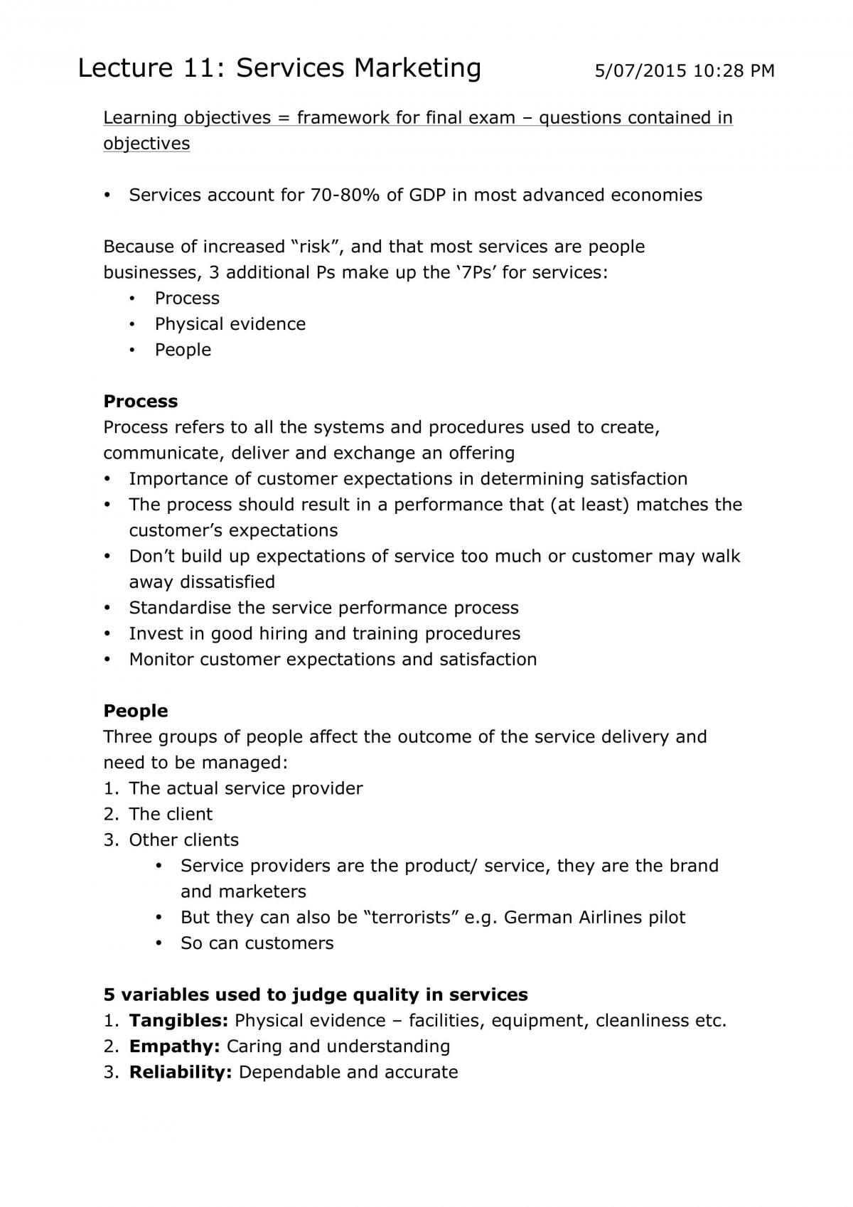 1003MKT - Course Summary - Page 20