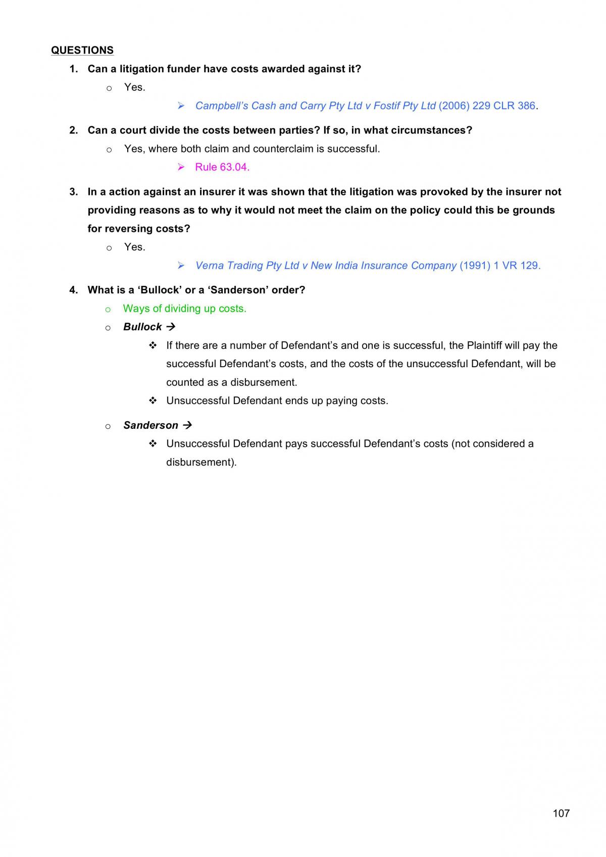 Civil Procedure Notes - Page 107