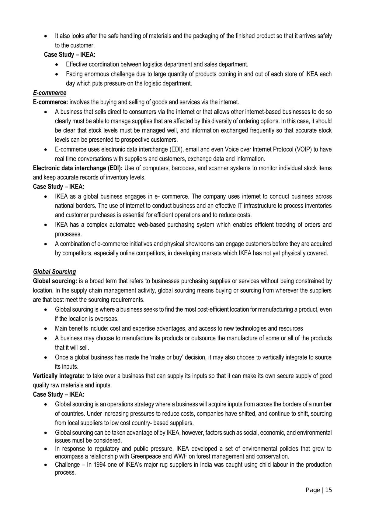 Business Studies Notes  - Page 15