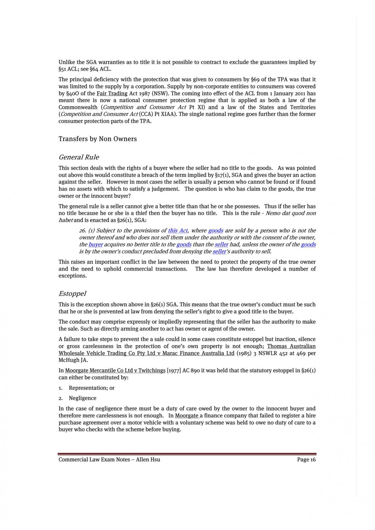 Commerical Law Exam Notes - Page 16