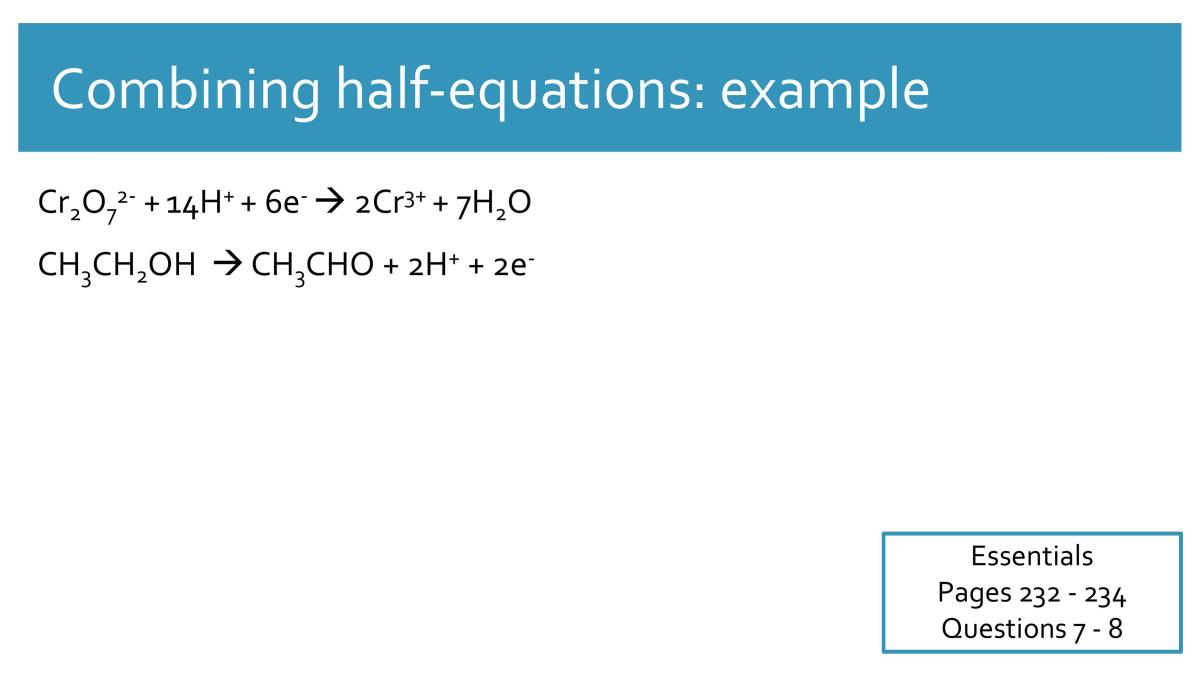 Topic 6: Redox Reactions - Page 21