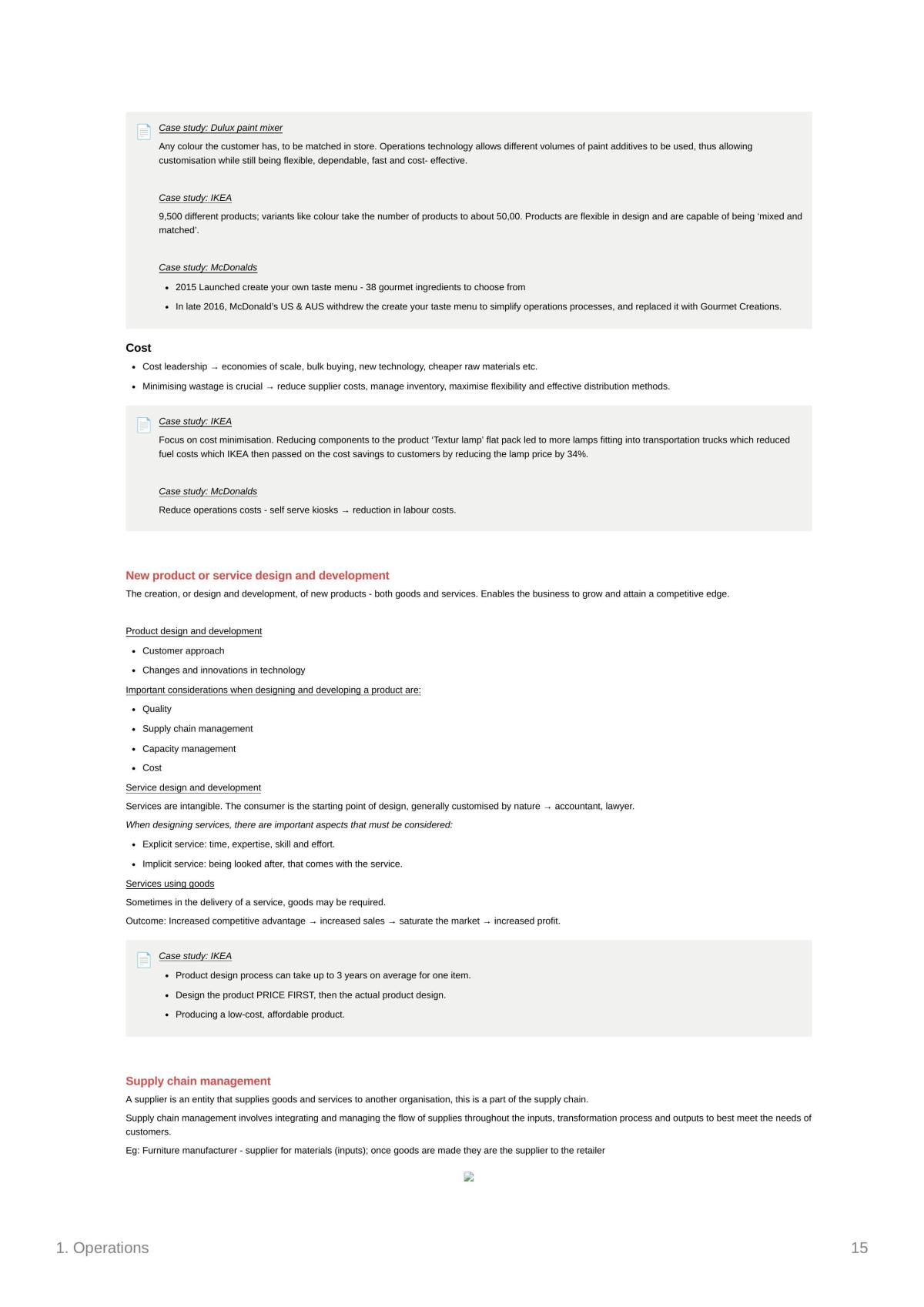 HSC Operations Study Notes  - Page 15