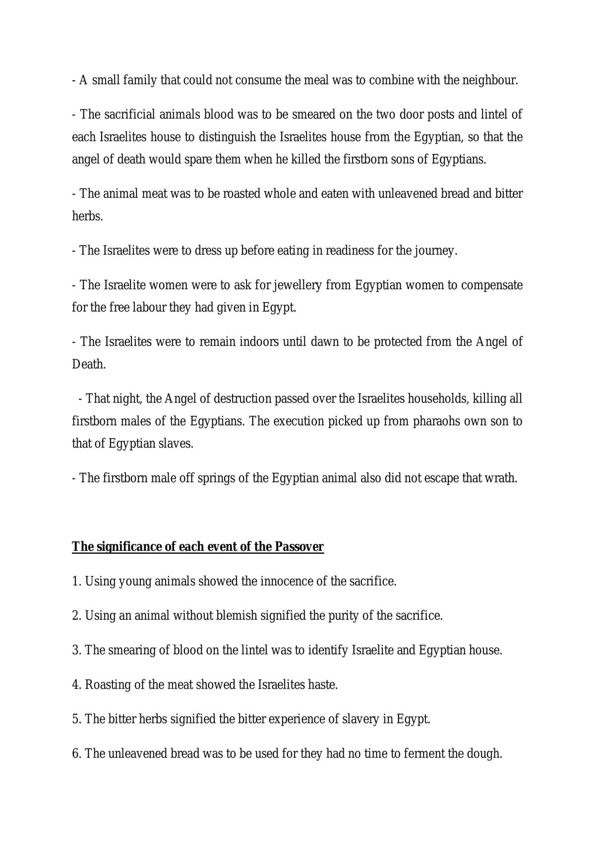 Bible Knowledge Form 5 Revision Notes - Page 35