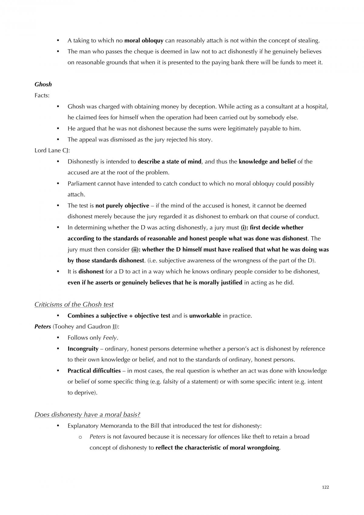 Full Notes - Crime and Criminal Process - Page 122
