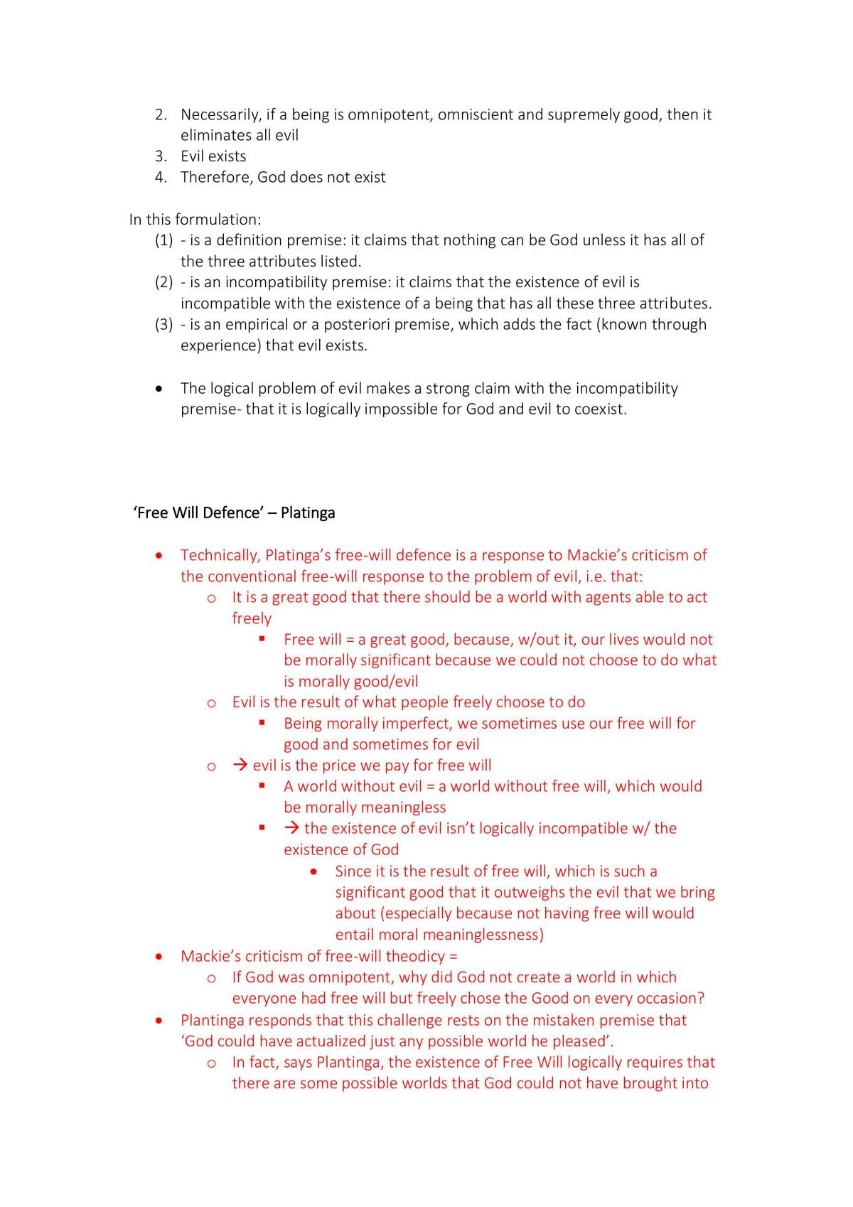 Philosophy of religion notes - Page 35
