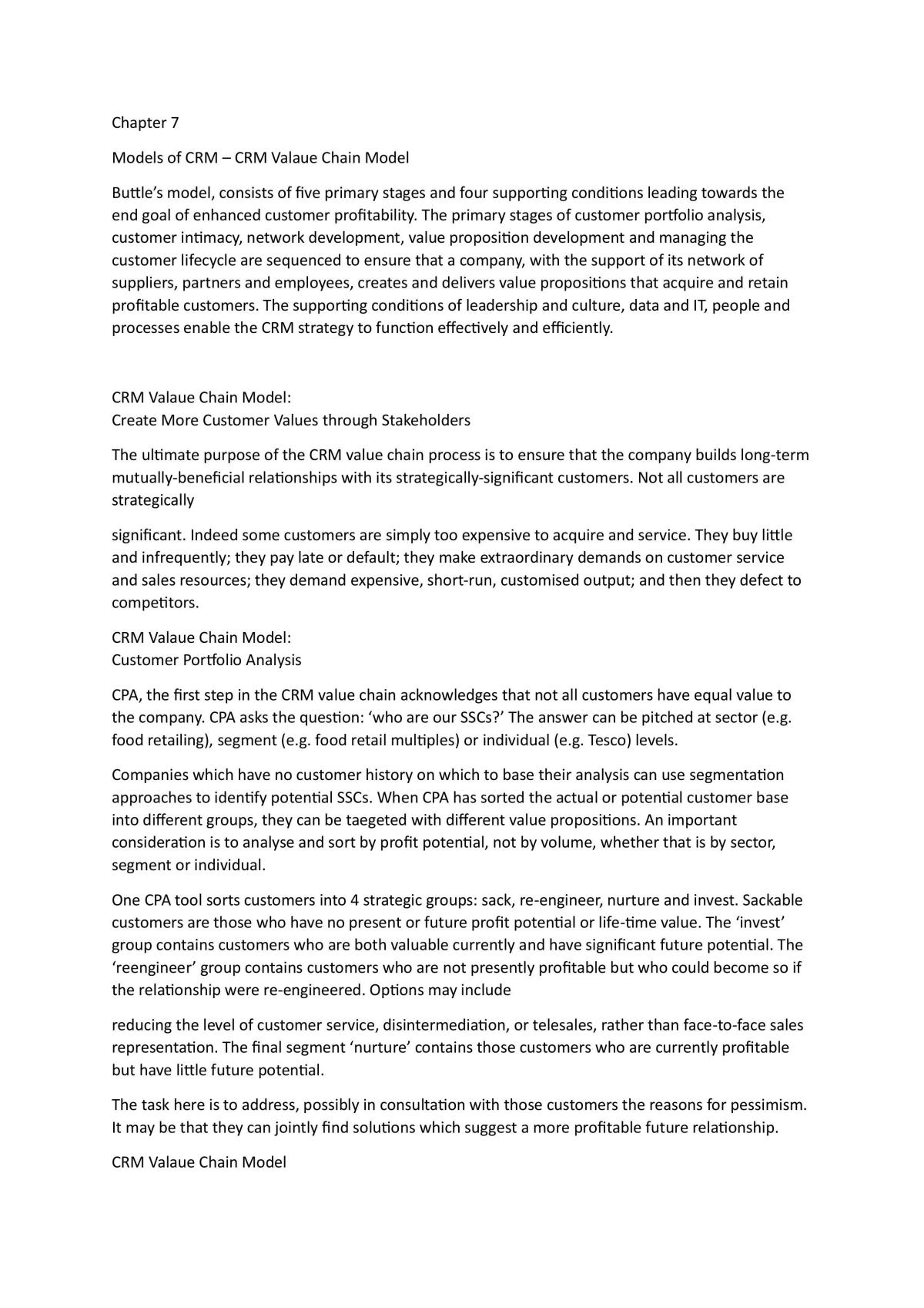 Chapter 1-9 Customer Relationship Management - Page 39