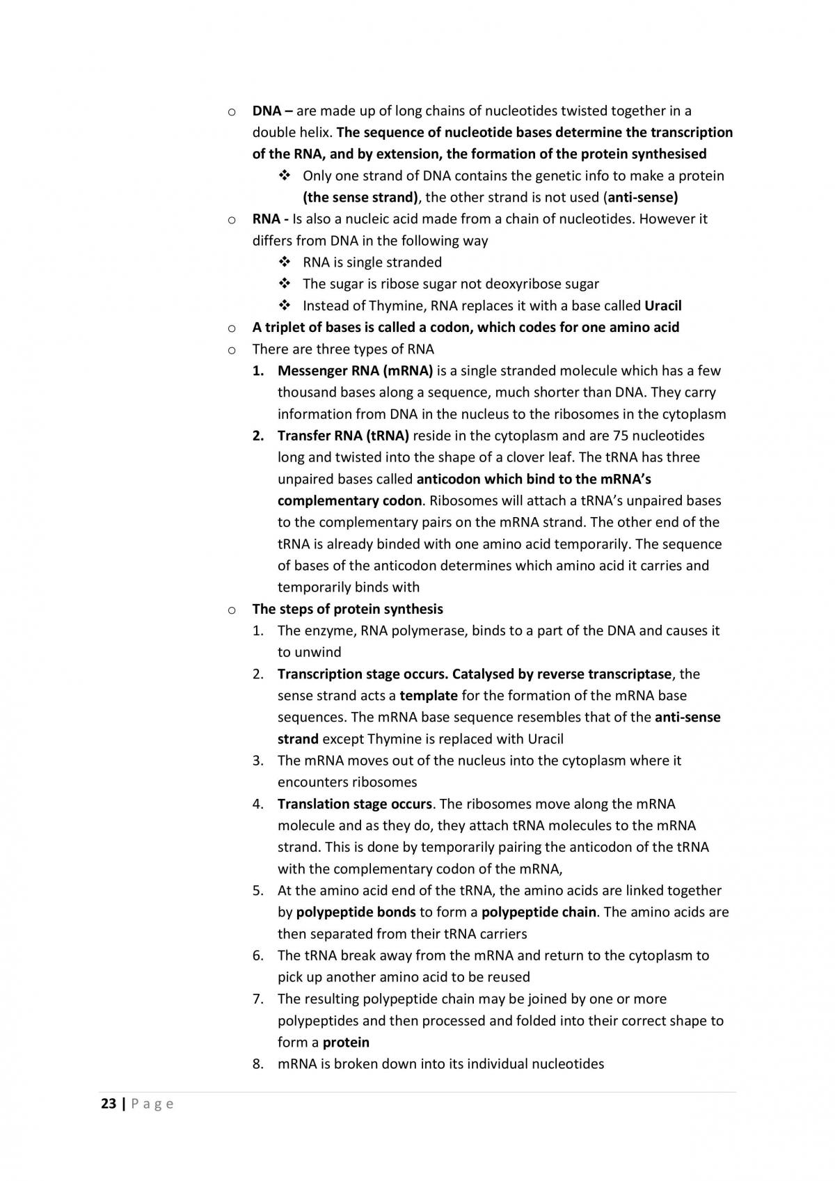 Notes for Blueprint of Life - Page 23