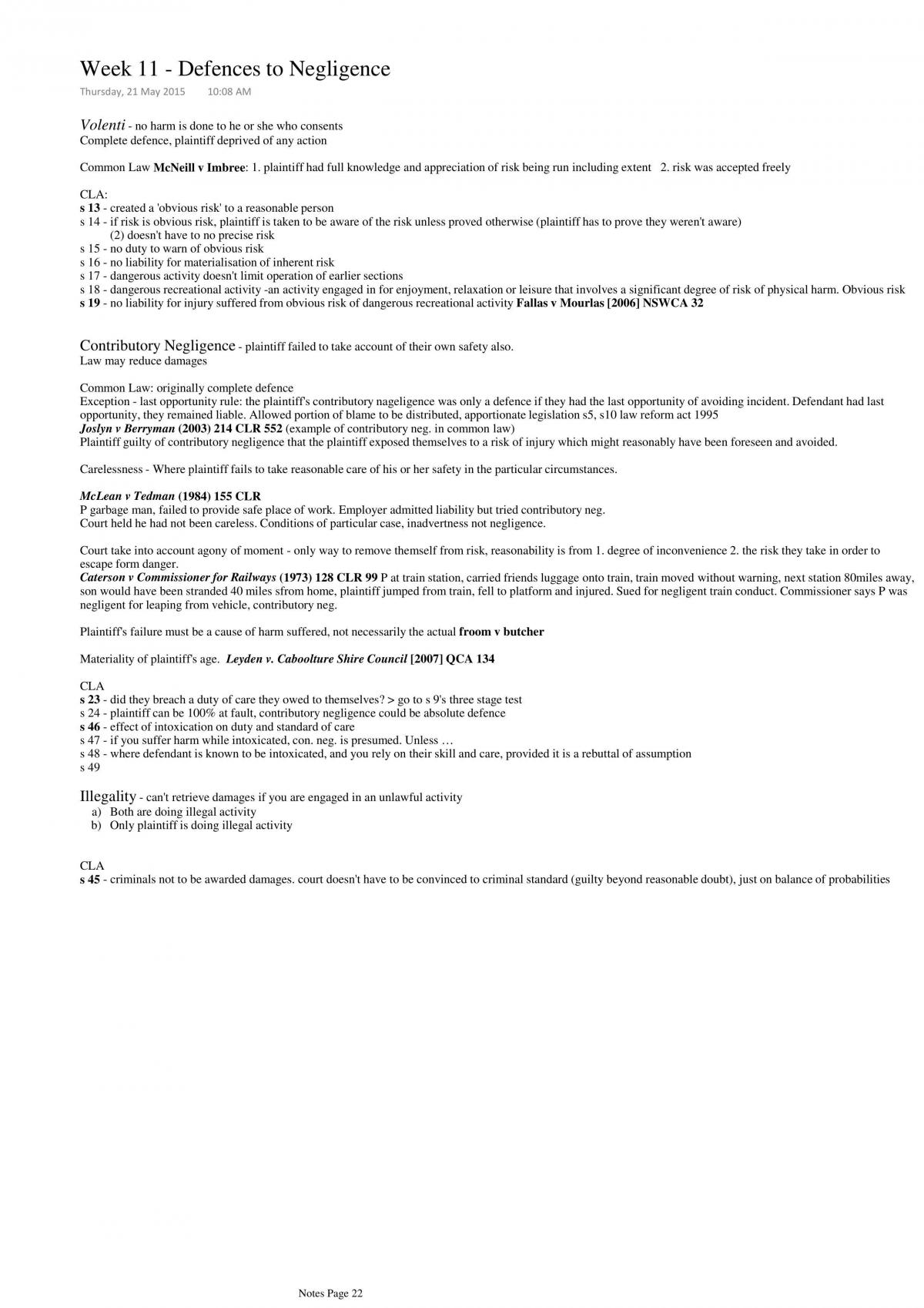 Complete Notes LAWS1113 - Page 22