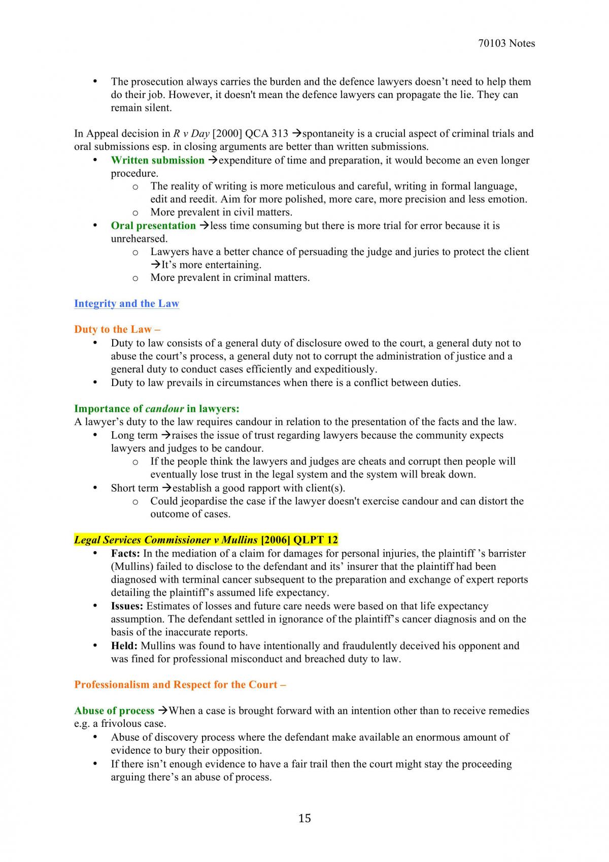 70103 Comprehensive Study Notes - Page 15