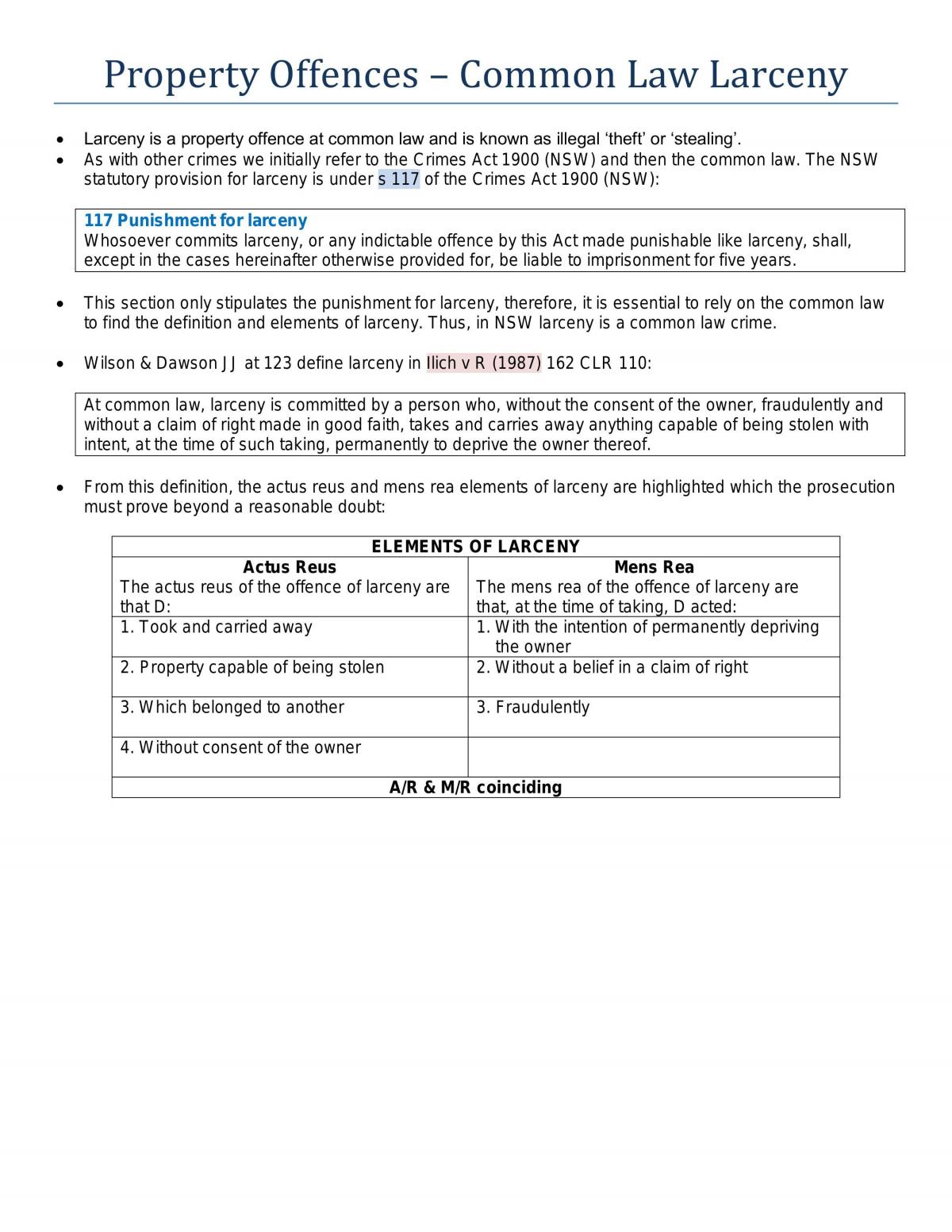 Criminal Law Final Exam Study Notes - Page 3