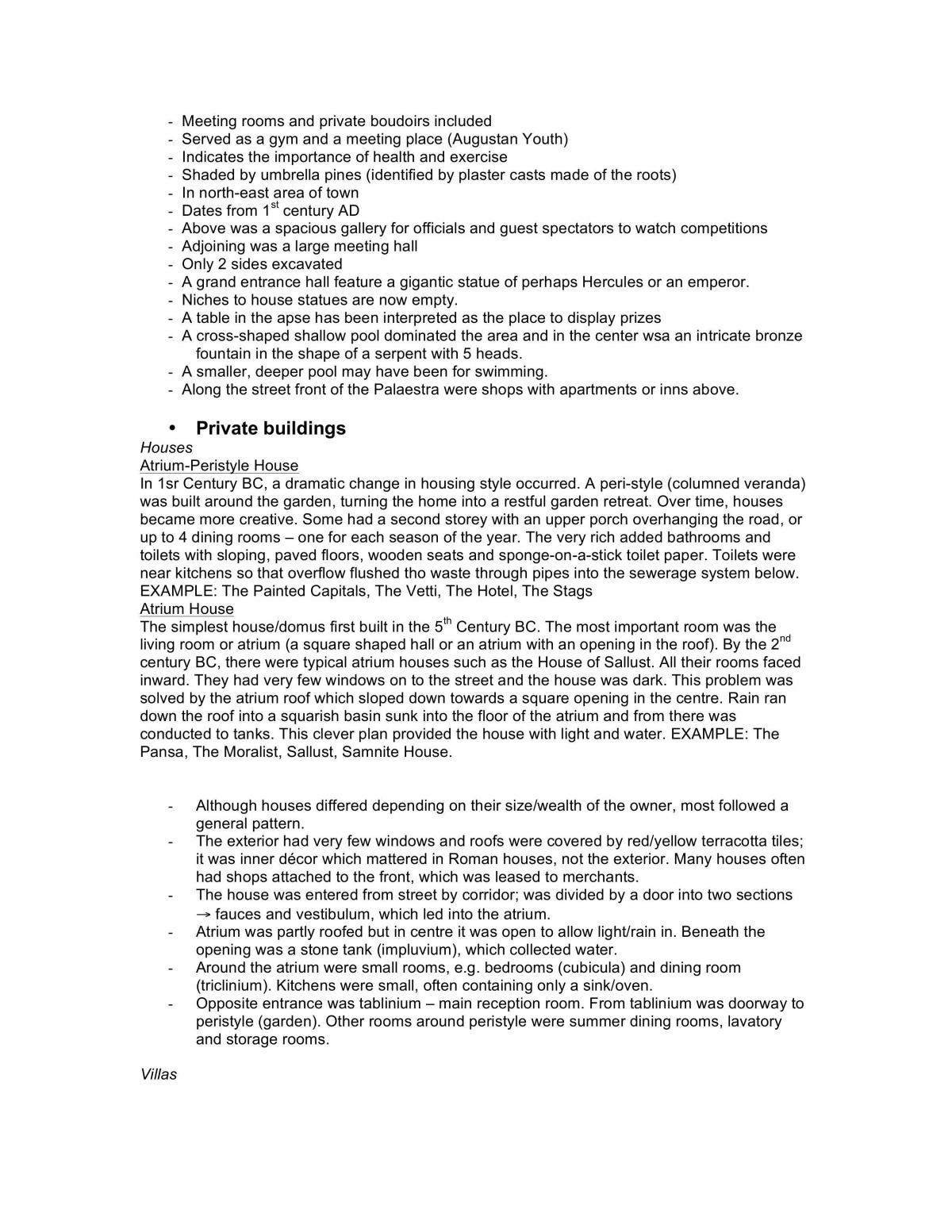 Pompeii & Herculaneum Syllabus Notes - Page 17