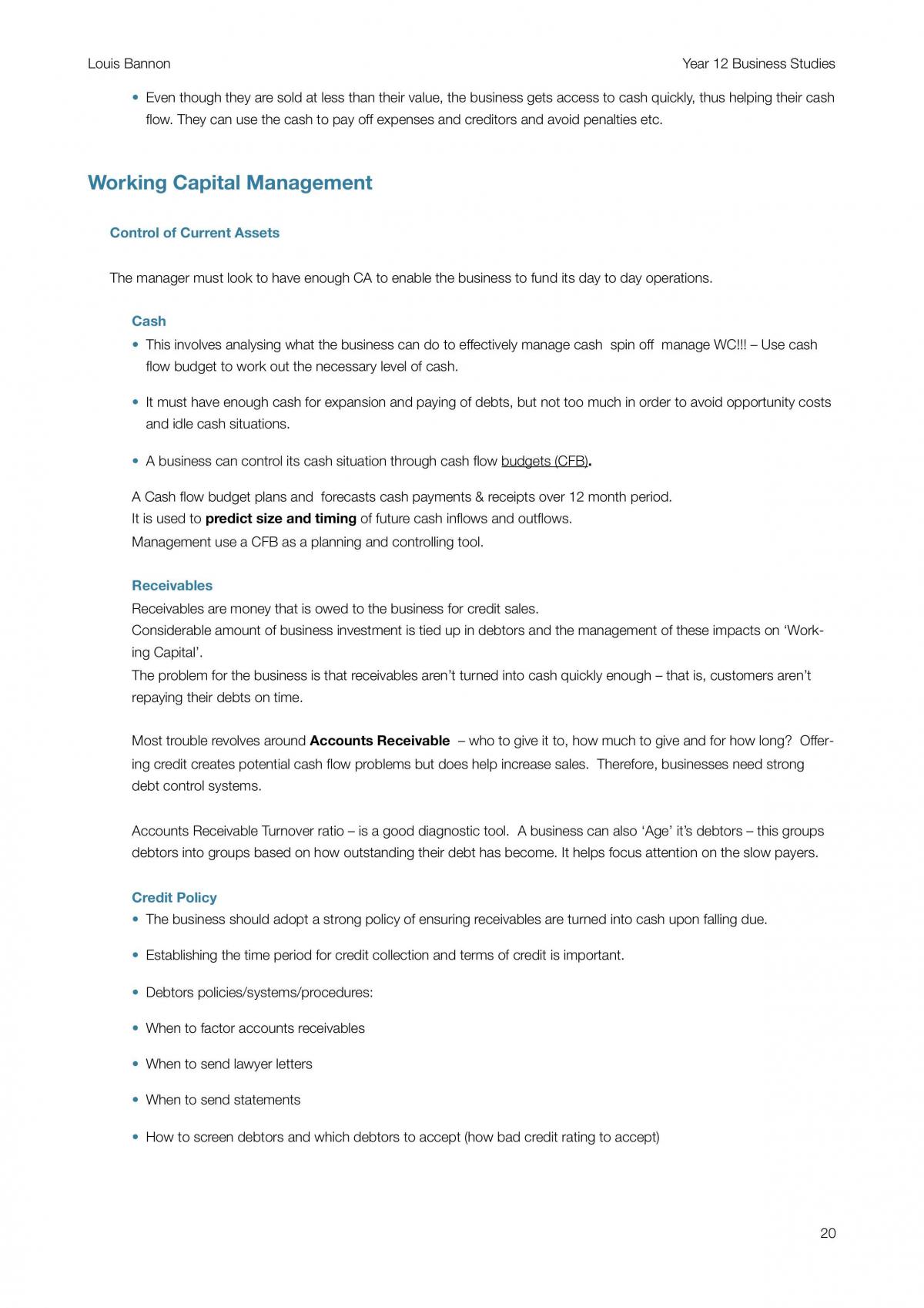 Finance Topic, Business studies Notes - Page 21