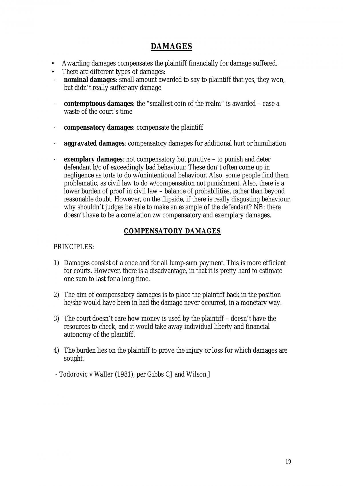 Torts Notes For Subject - Page 19